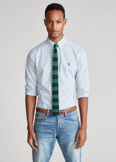 Men's Polo Ralph Lauren Classic Fit Tattersall Shirts | 854736CJW